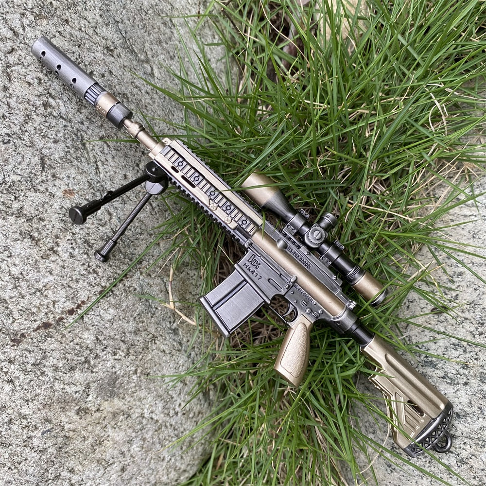 Miniature Metal HK417 Rifle 16.5CM/6.4"
