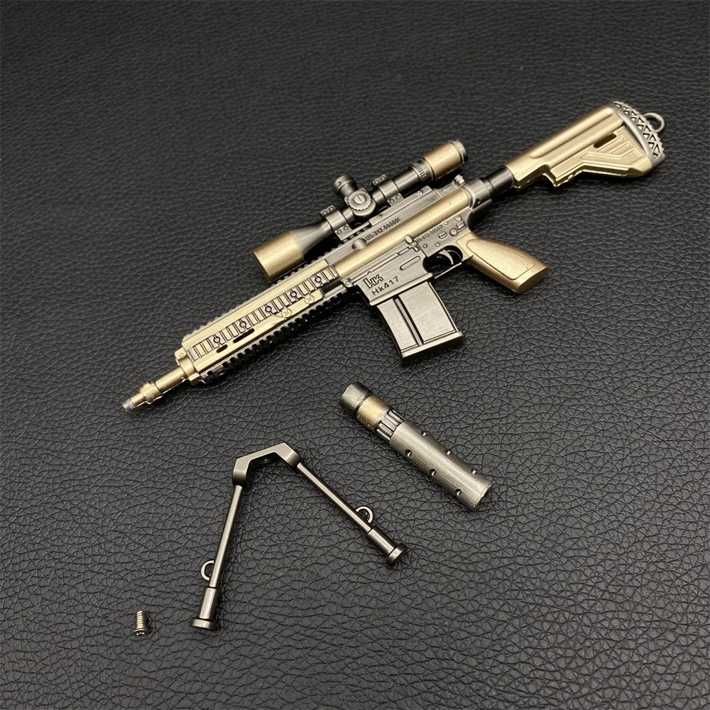 Miniature Metal HK417 Rifle 16.5CM/6.4"