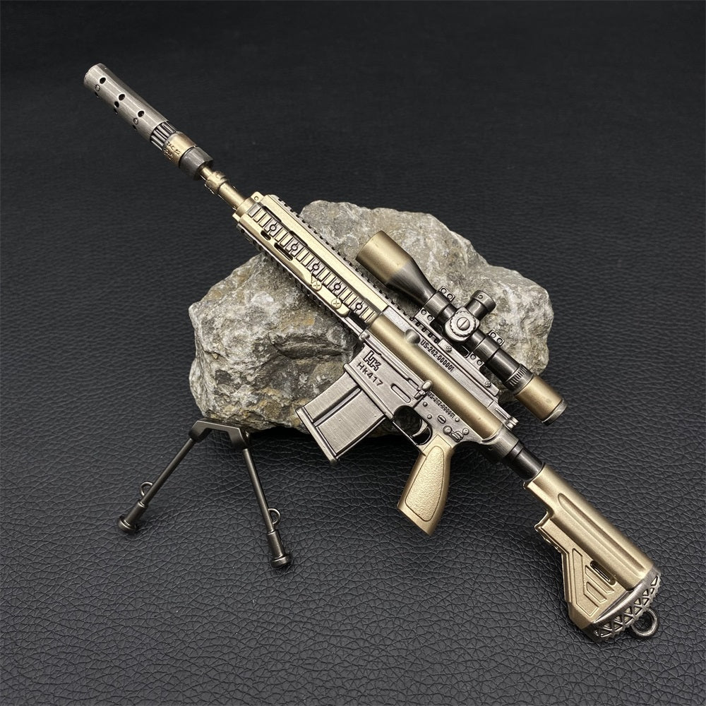 Miniature Metal HK417 Rifle 16.5CM/6.4"