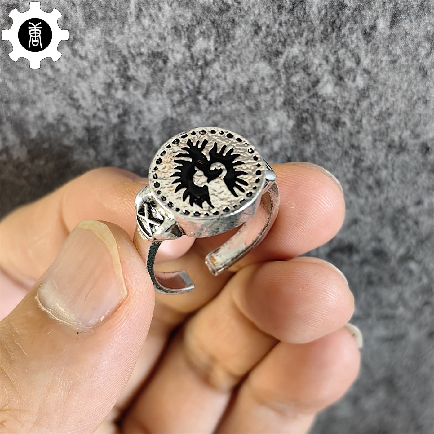 Alloy Hawk Ring Adjustable Open Ring Cool Gift