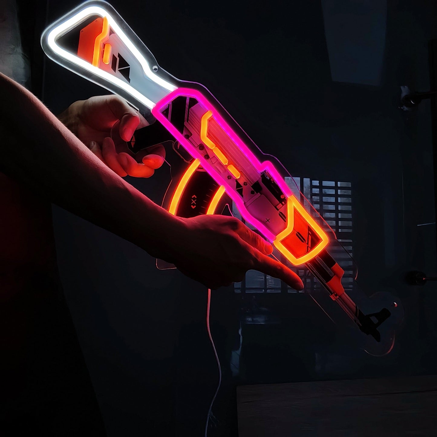 AK47Asiimov Rifle Neon Light Wall Decor
