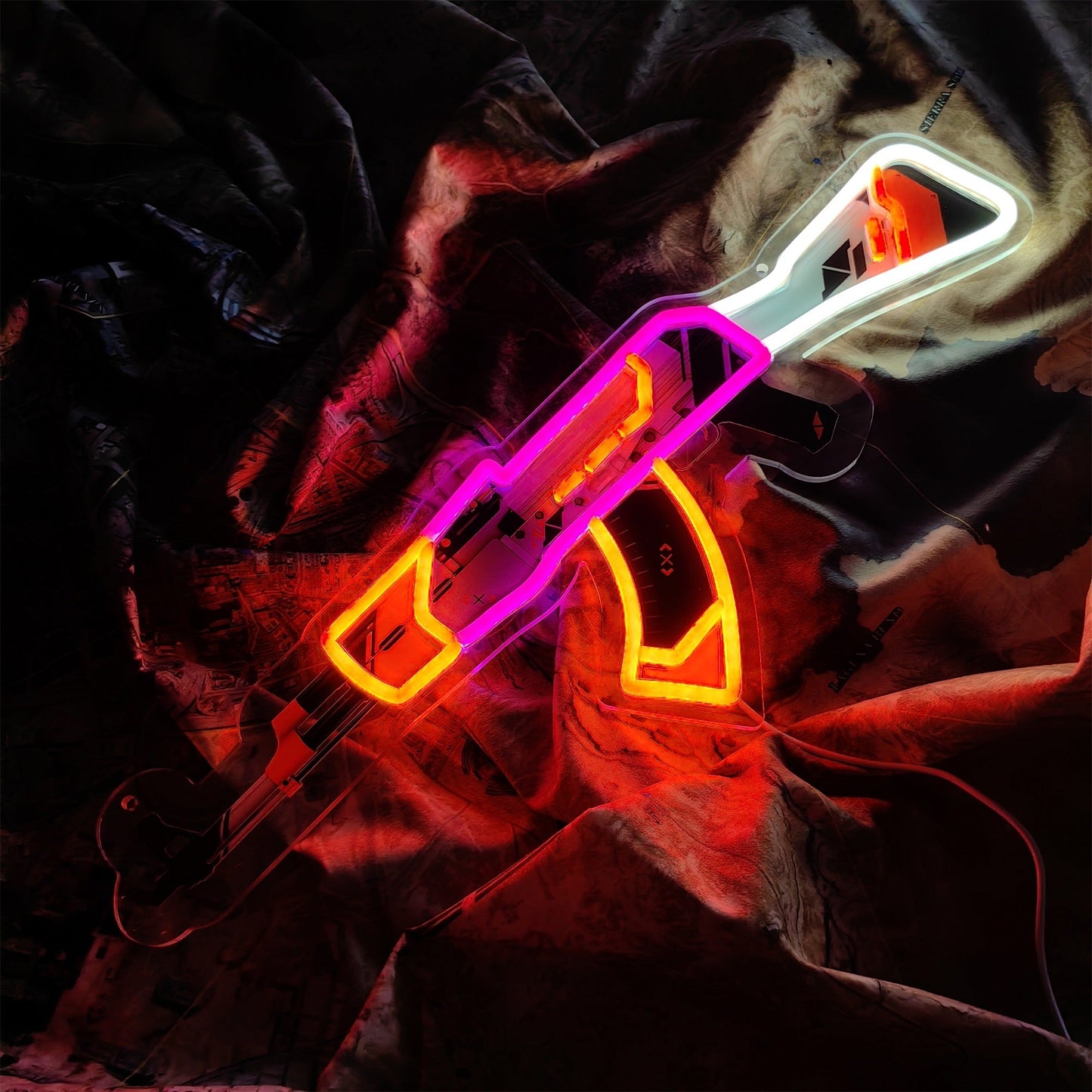 AK47Asiimov Rifle Neon Light Wall Decor