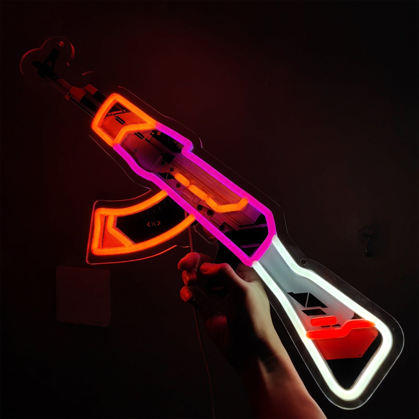AK47Asiimov Rifle Neon Light Wall Decor