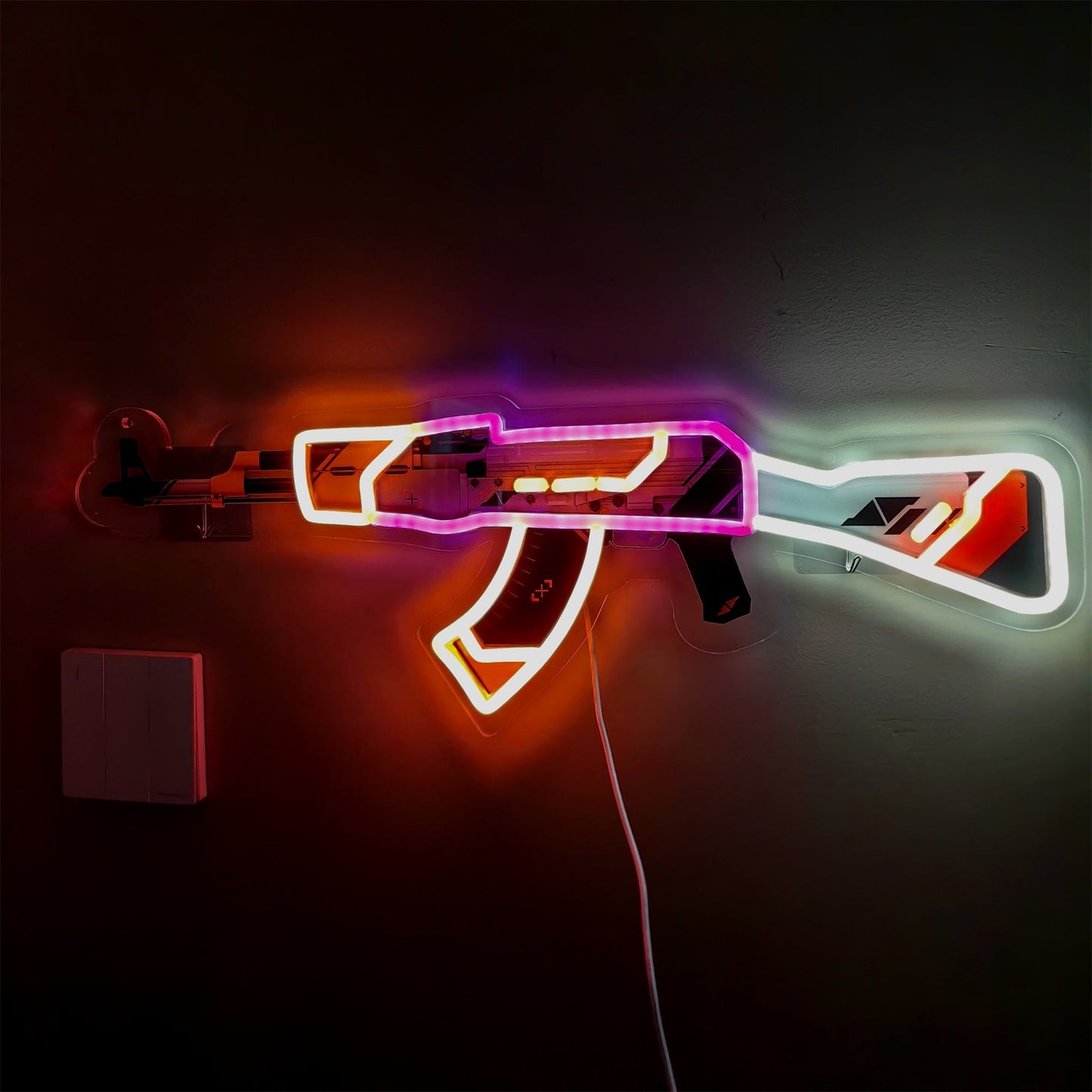AK47Asiimov Rifle Neon Light Wall Decor