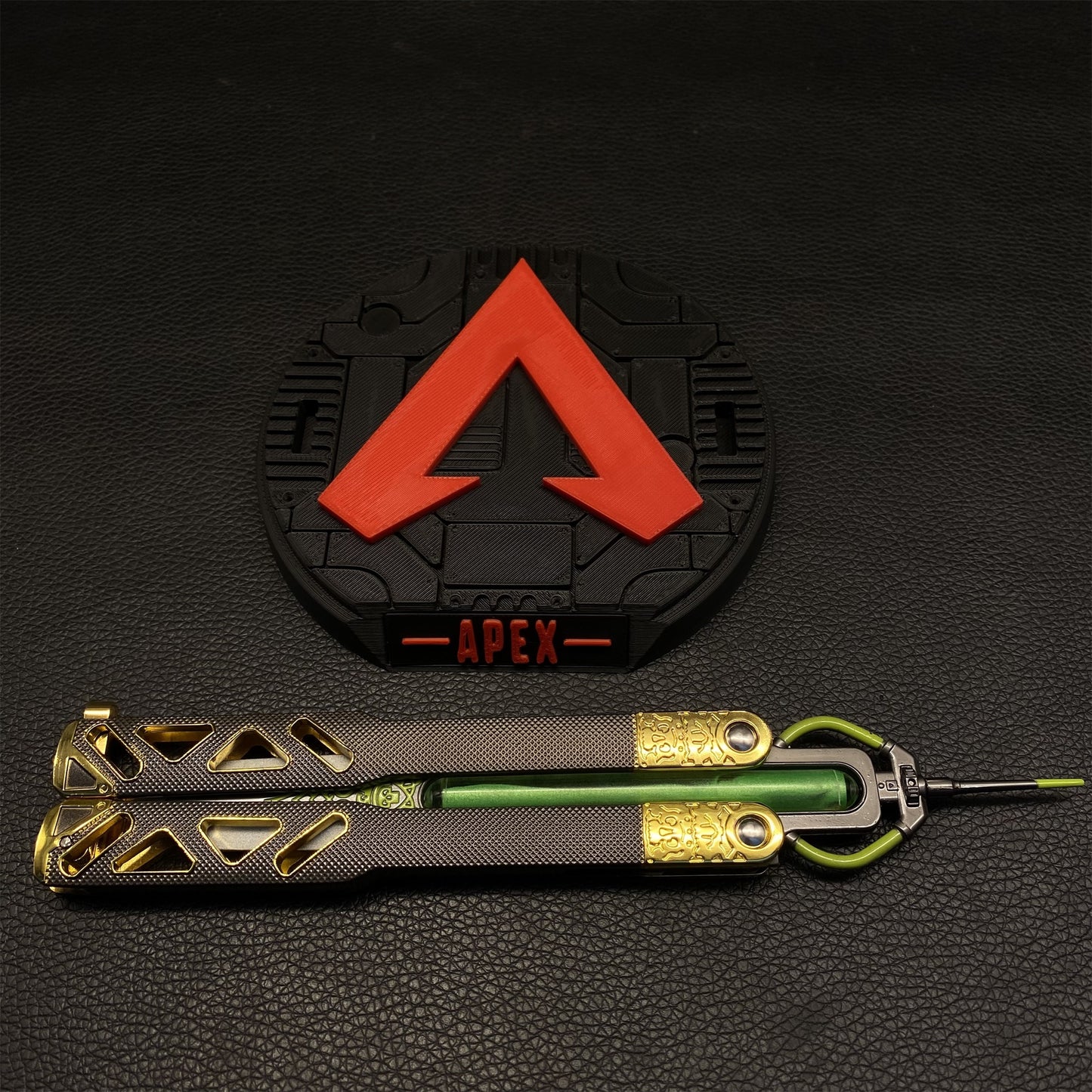 Octane Heirloom V3 Real Liquid Tube Octane Balisong Metal Replica