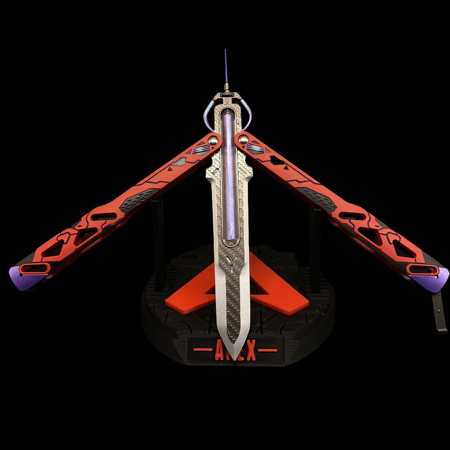 Octane Heirloom V3 Real Liquid Tube Octane Balisong Metal Replica