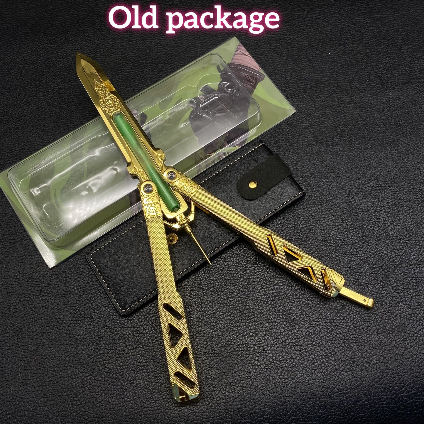 Octane Heirloom Recolor Replica-Octane Balisong Prototype Prop