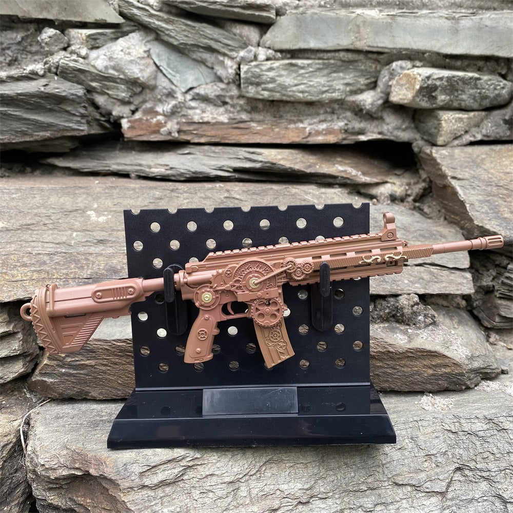 Steampunk HK416 Miniature Metal Gun 21CM/8.3"