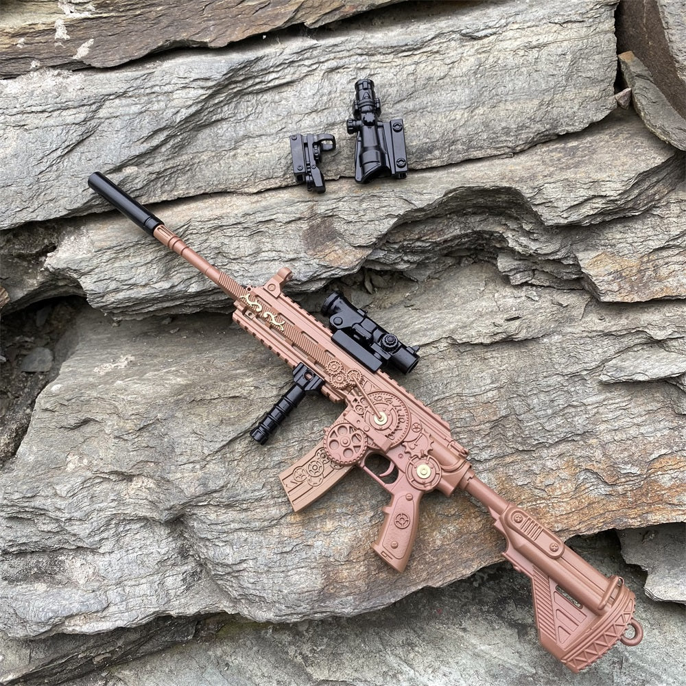 Steampunk HK416 Miniature Metal Gun 21CM/8.3"