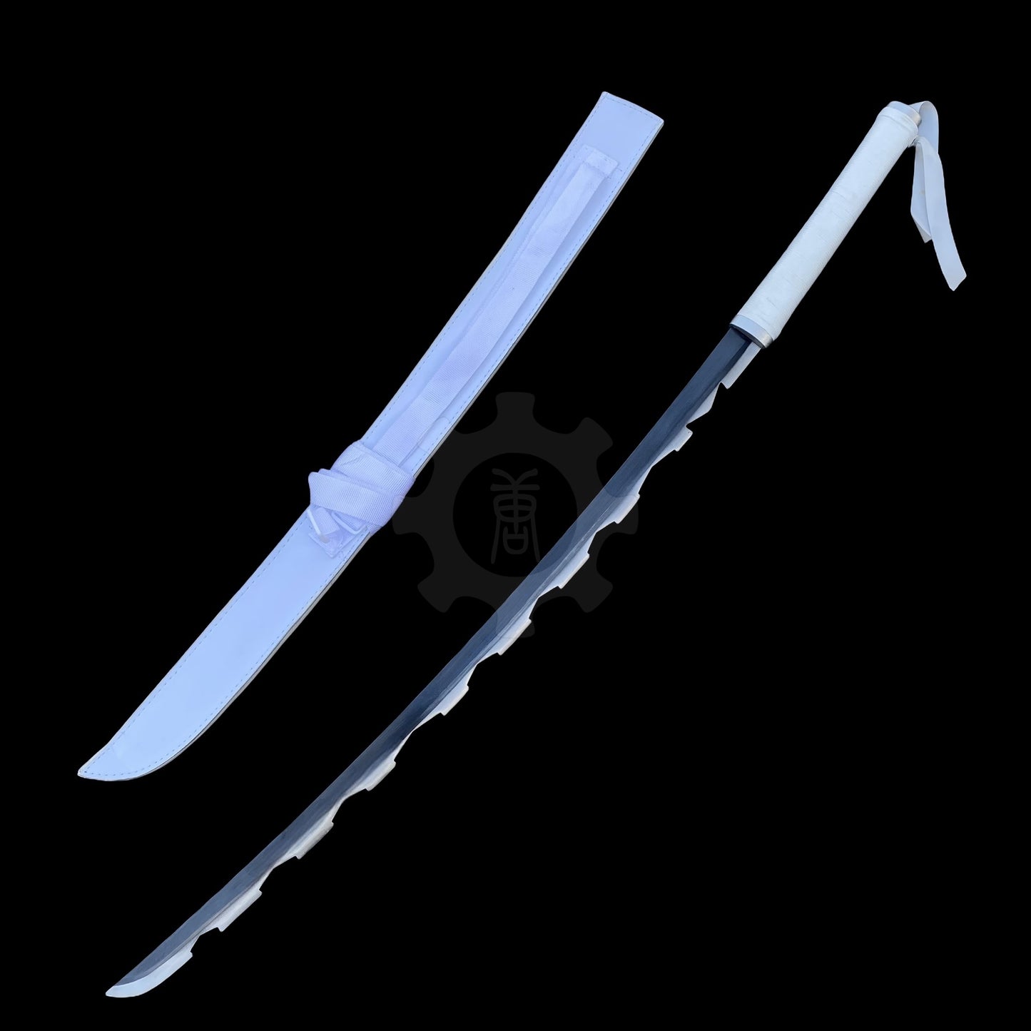 IRL Inosuke Duo Nichirin Sword Anime Katana Carbon Steel Version