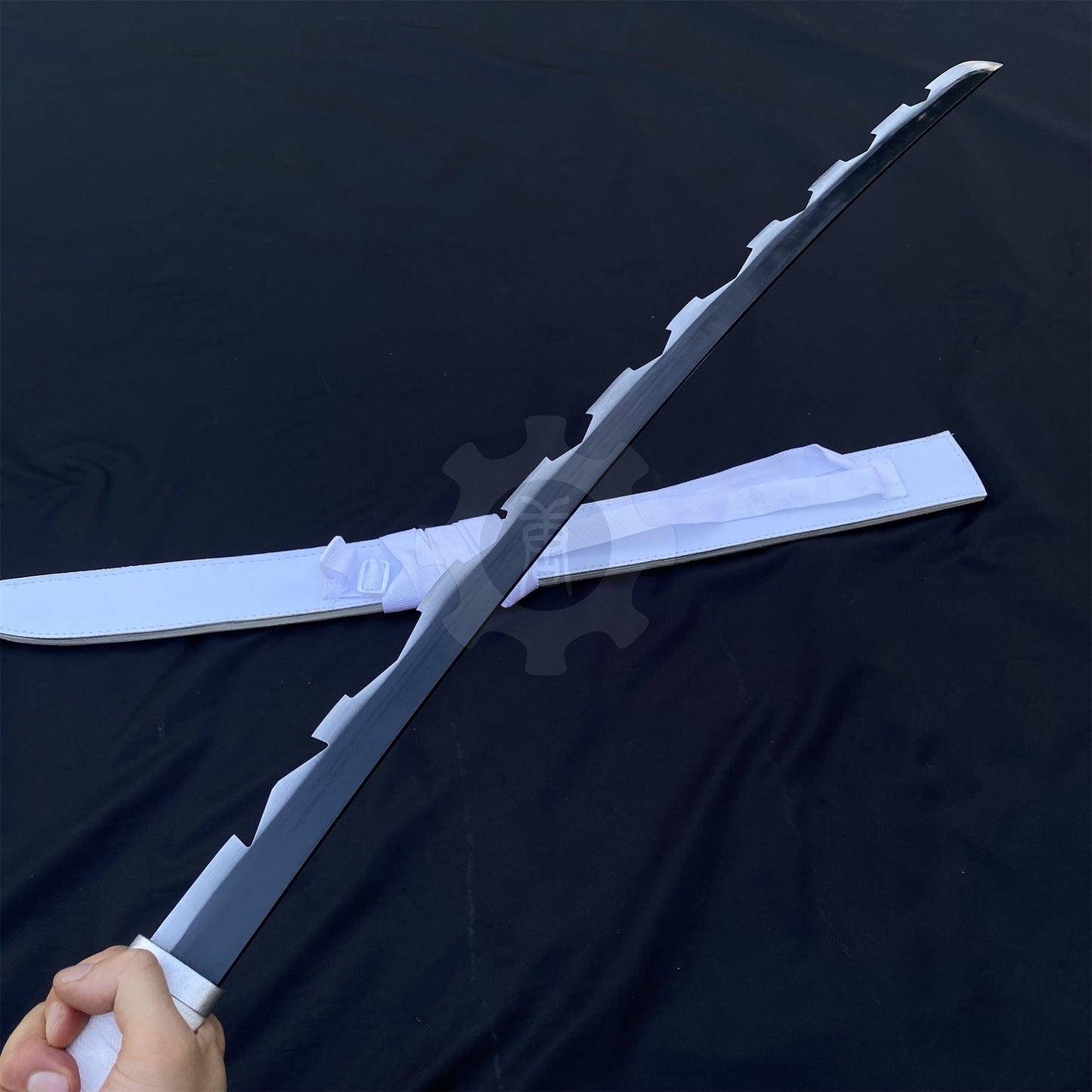 IRL Inosuke Duo Nichirin Sword Anime Katana Carbon Steel Version