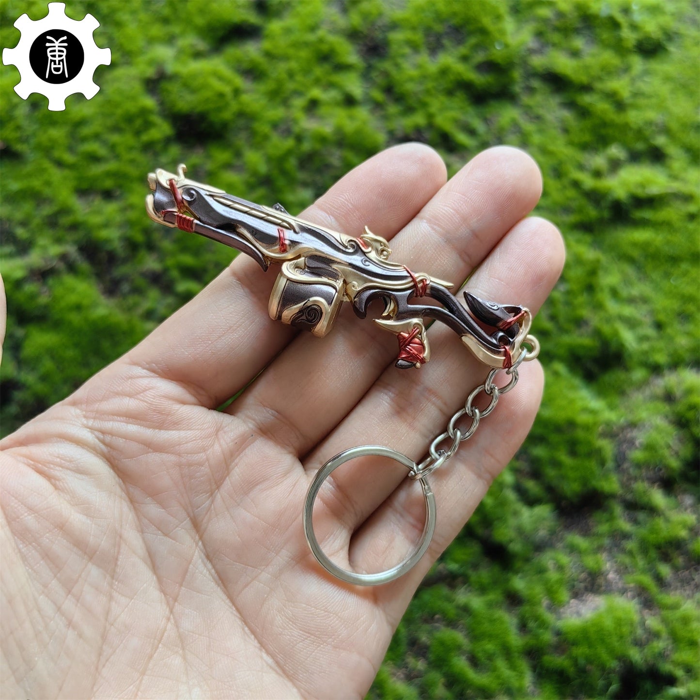 Metal Imperium Judge Gun Tiny Keychain Pendant