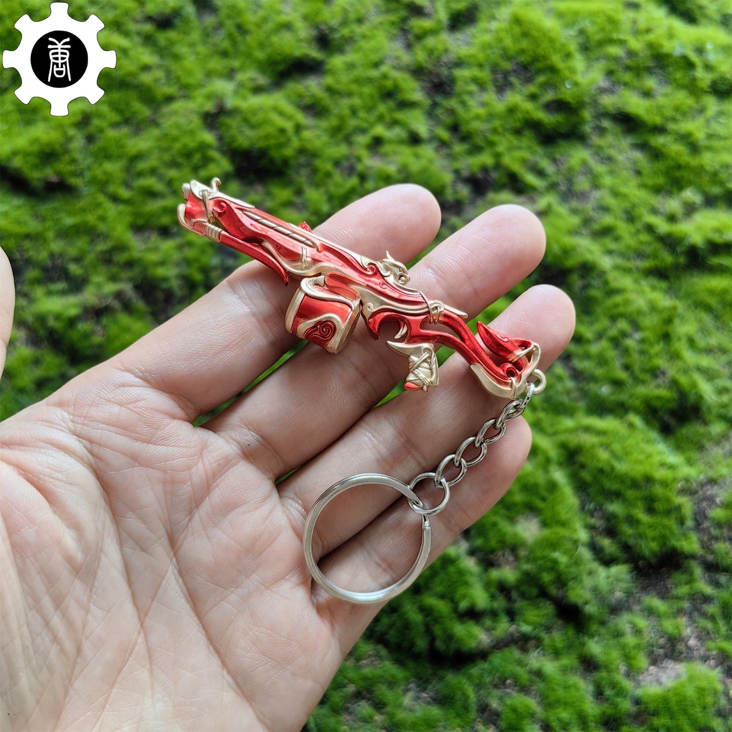 Metal Imperium Judge Gun Tiny Keychain Pendant