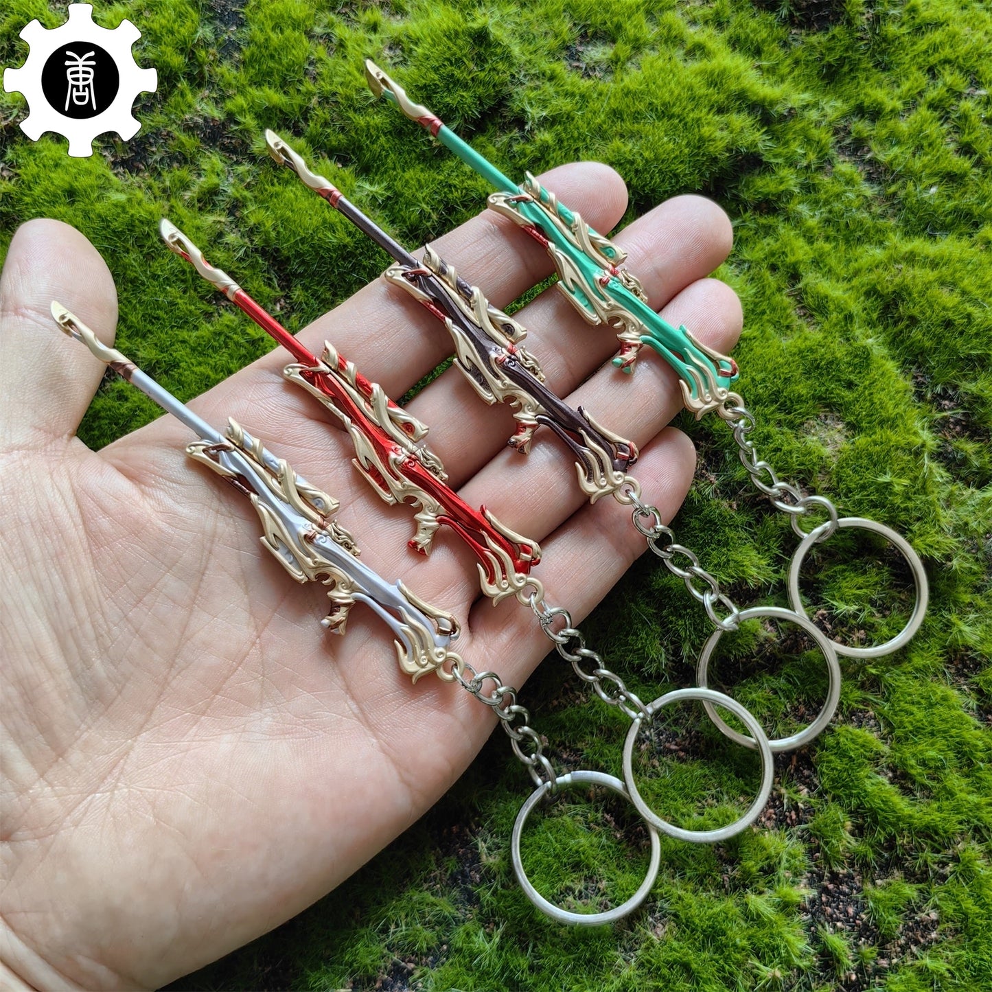 Metal Imperium Operator Gun Tiny Keychain Pendant 4 Colors Option