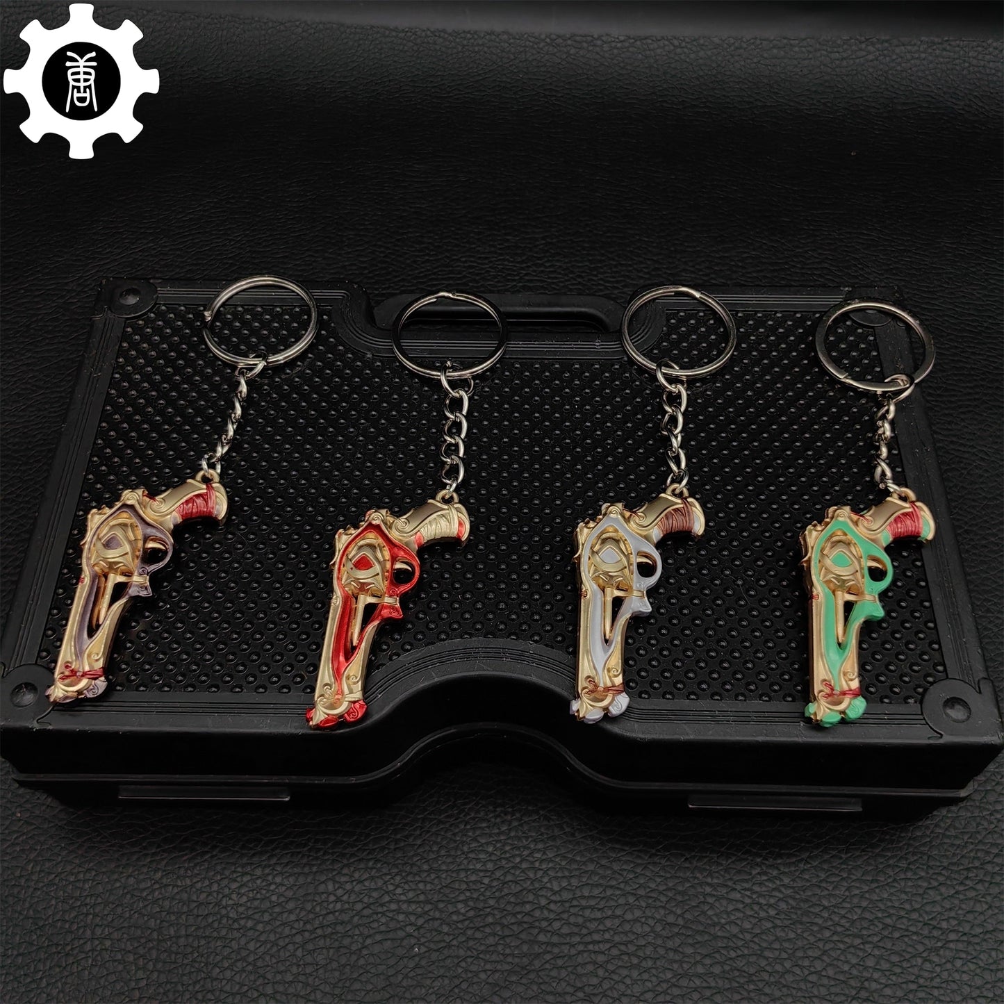 Metal Imperium Sheriff Gun Tiny KeyChain Pendant