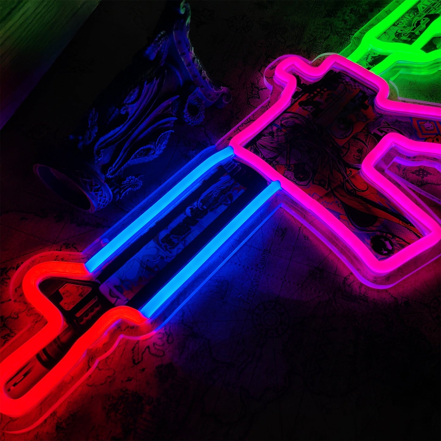 M4A4 In Living Color Rifle Neon Light Wall Decor