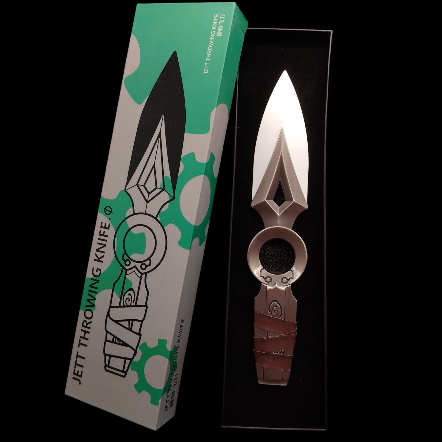 Jett Kunai Metal Jett Throwing Knife Life Size Blunt Blade Replica