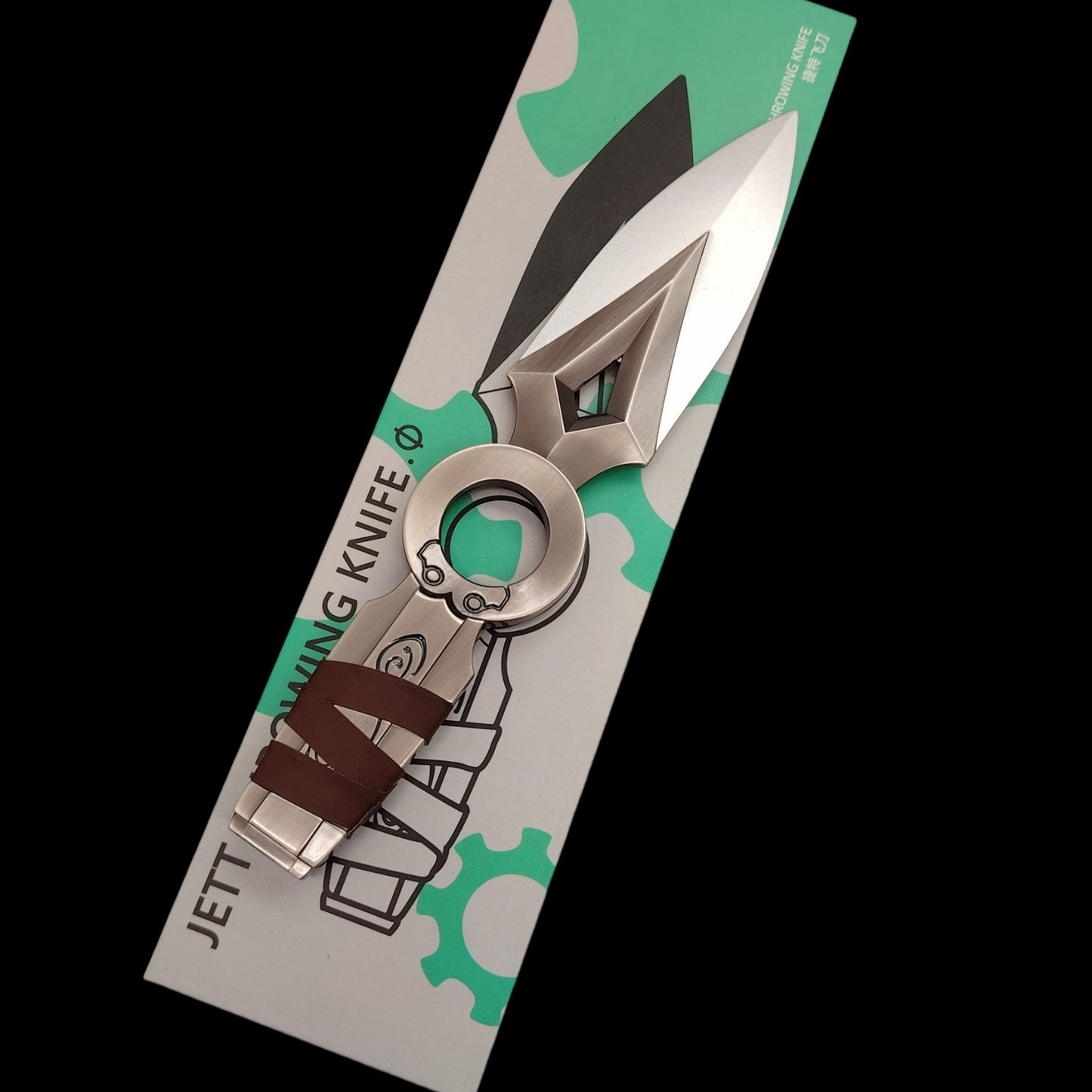 Jett Kunai Metal Jett Throwing Knife Life Size Blunt Blade Replica