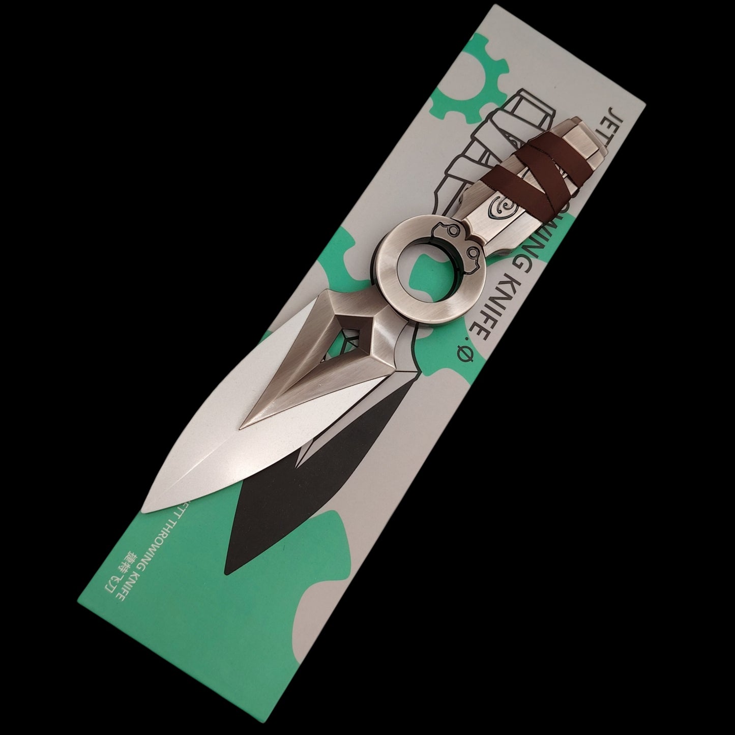 Jett Kunai Metal Jett Throwing Knife Life Size Blunt Blade Replica