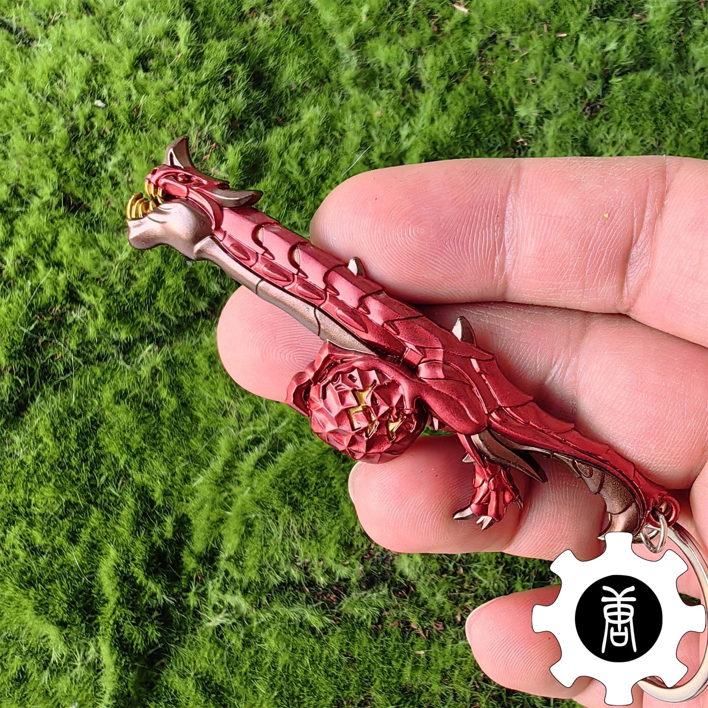 Elderflame Judge Skin Gun Keychain Backpack Decor Cool Gift 3 In 1 Pack