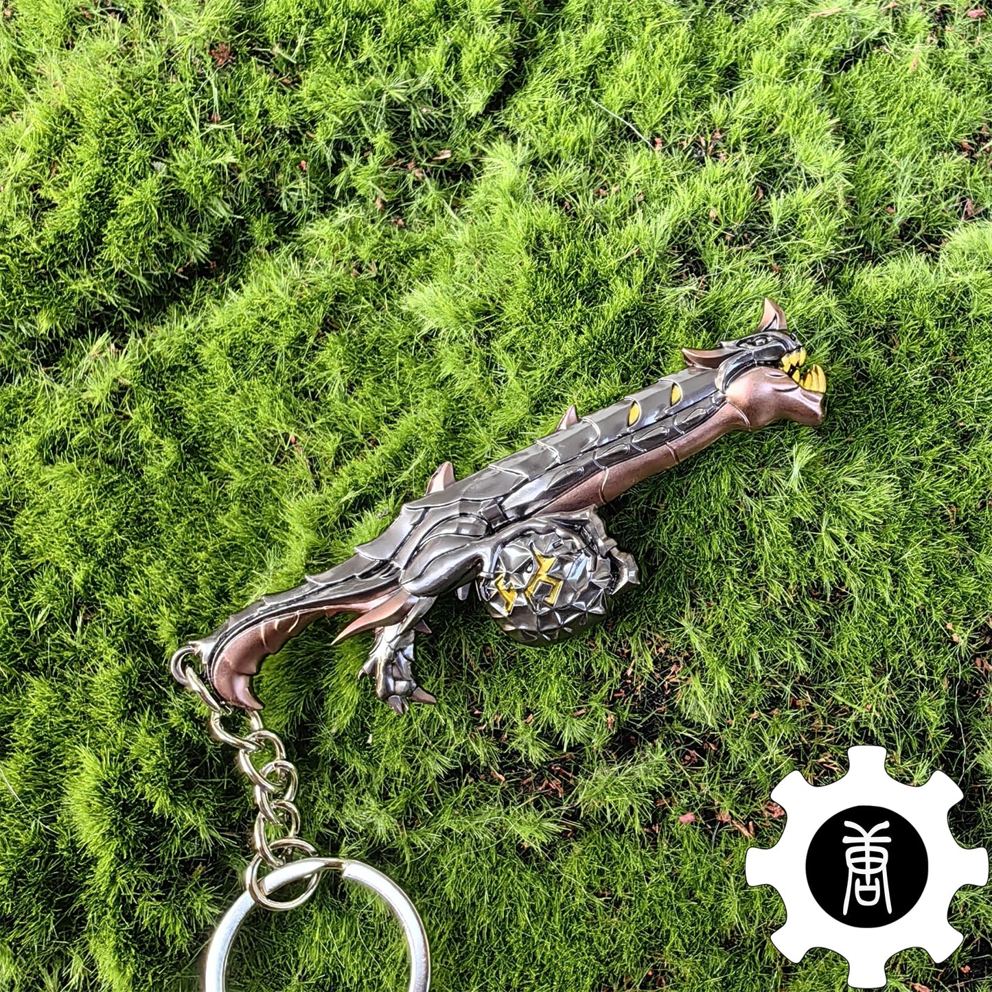 Elderflame Judge Skin Gun Keychain Backpack Decor Cool Gift 3 In 1 Pack