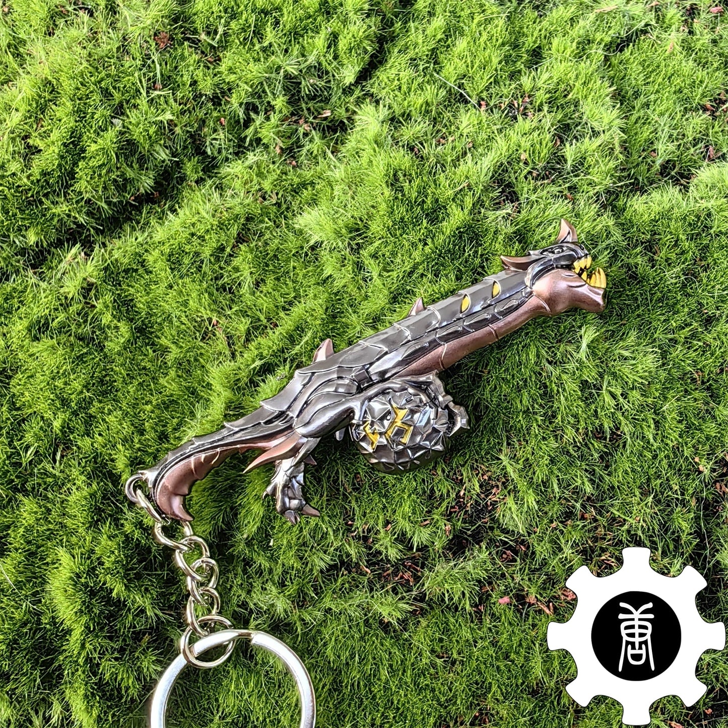 Elderflame Judge Skin Gun Keychain Backpack Decor Cool Gift 3 In 1 Pack