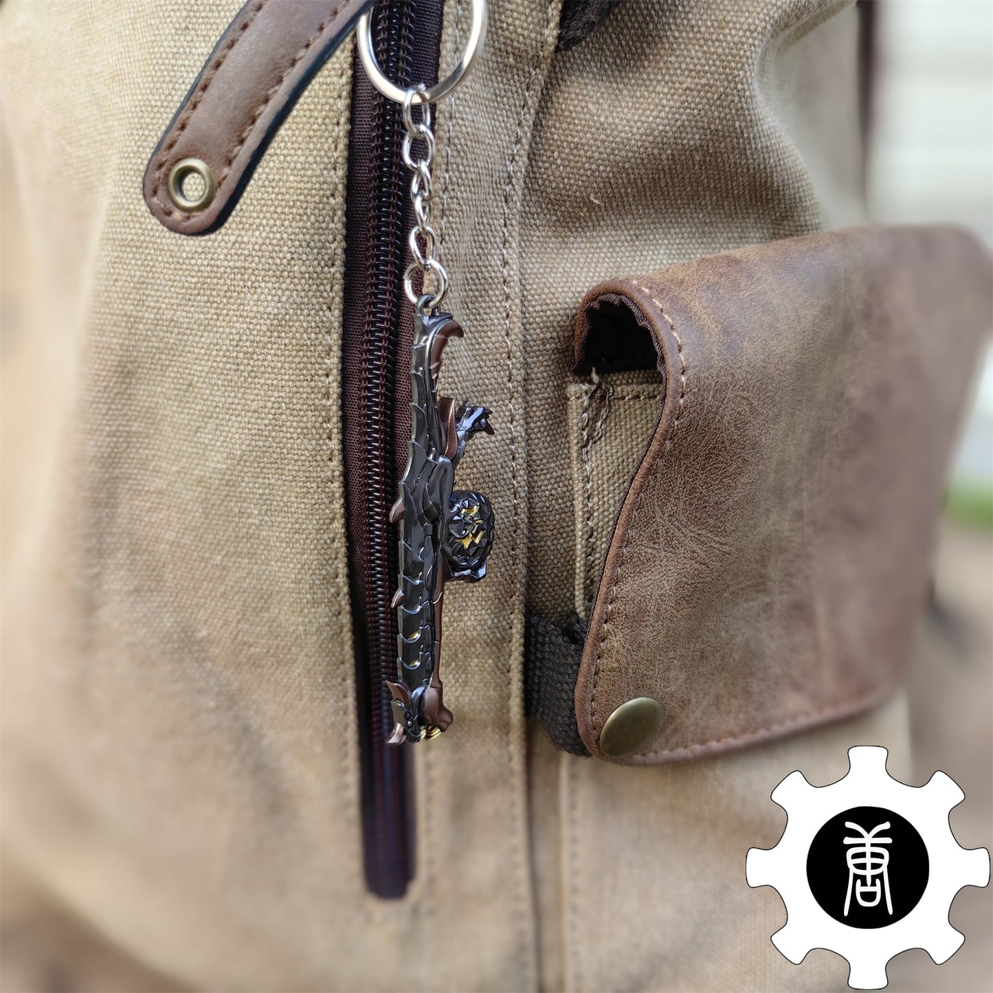 Elderflame Judge Skin Gun Keychain Backpack Decor Cool Gift 3 In 1 Pack