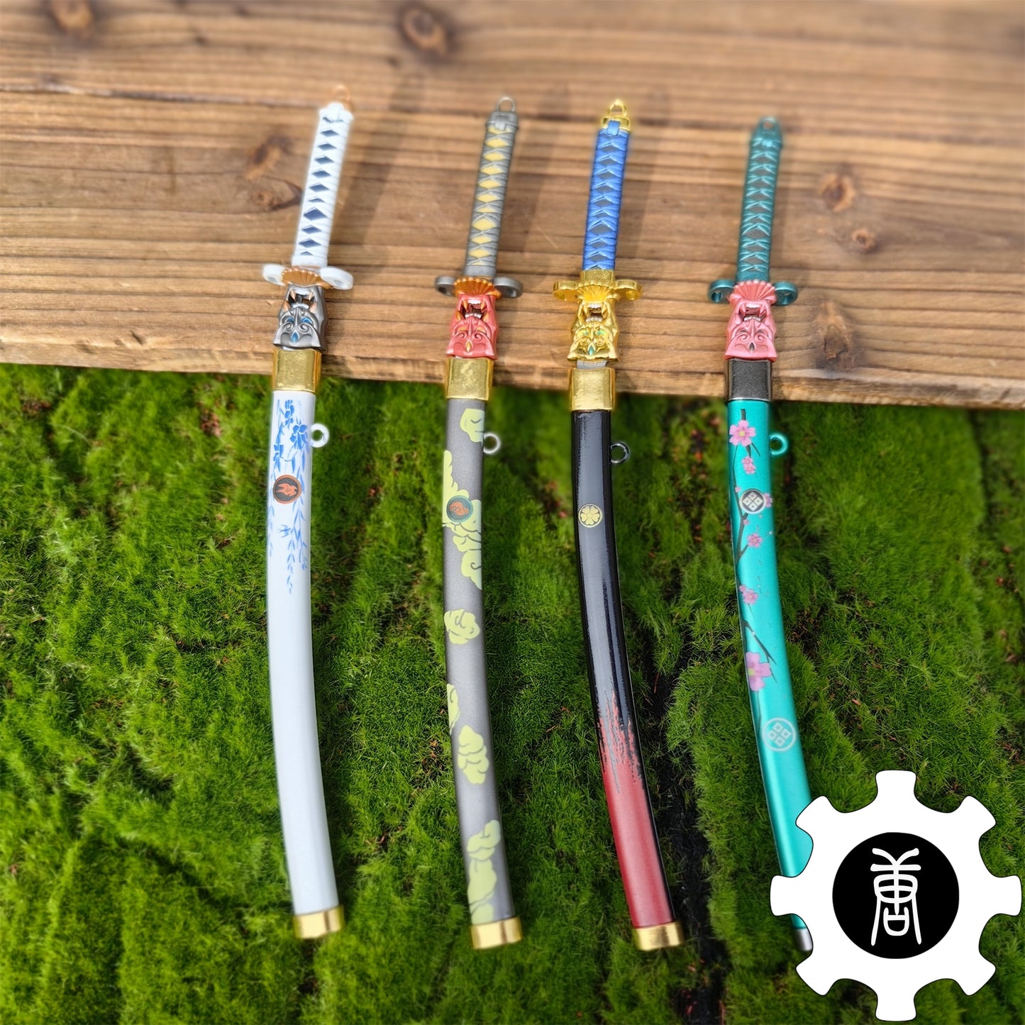 Metal Onimaru Kunitsuna Sword Katana Replica 4 In 1 Pack
