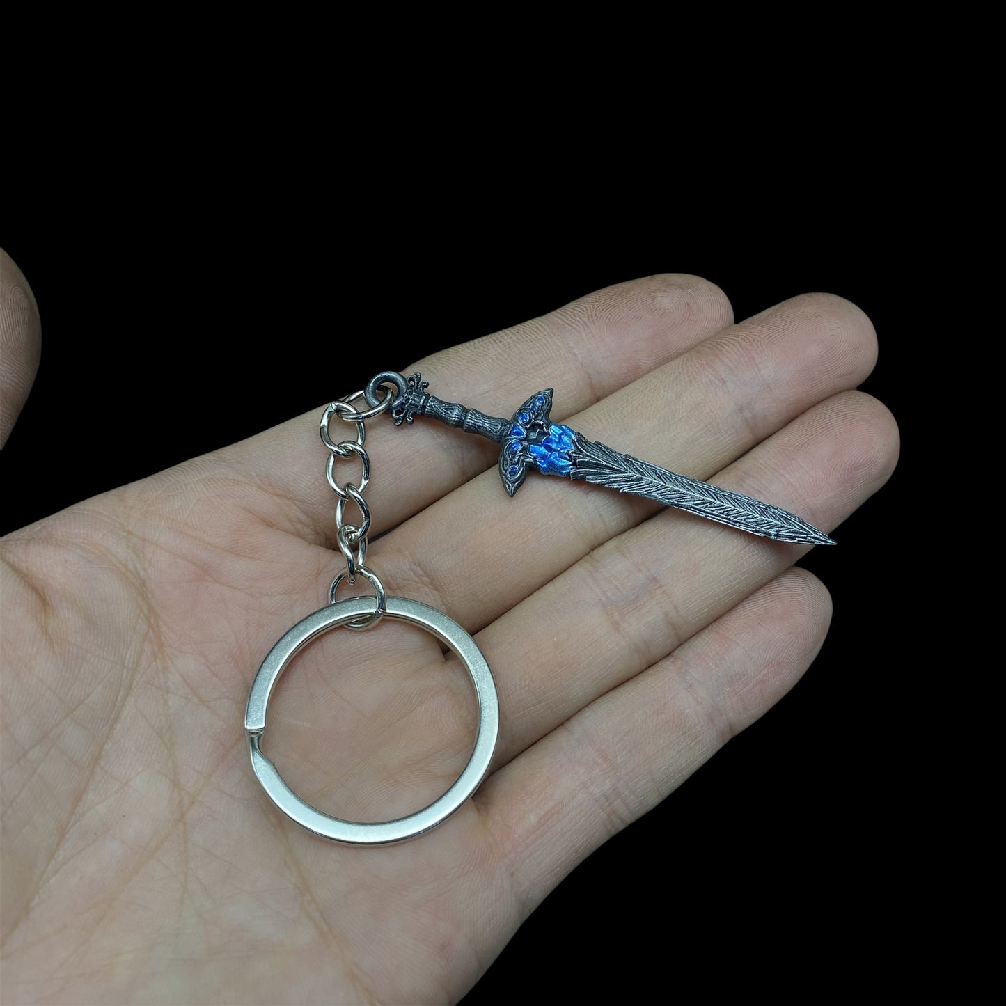 Mini ER Game Sword Metal Keychain Pendant