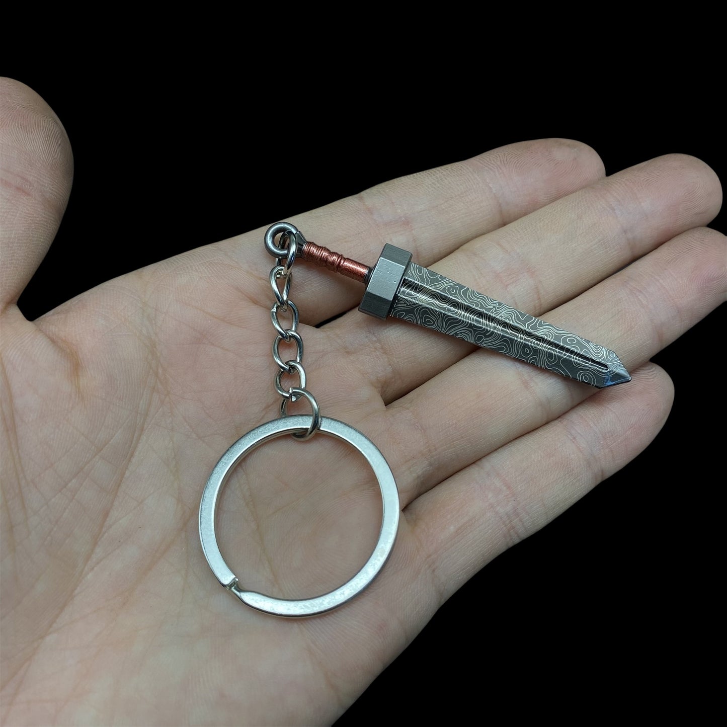 Mini ER Game Sword Metal Keychain Pendant