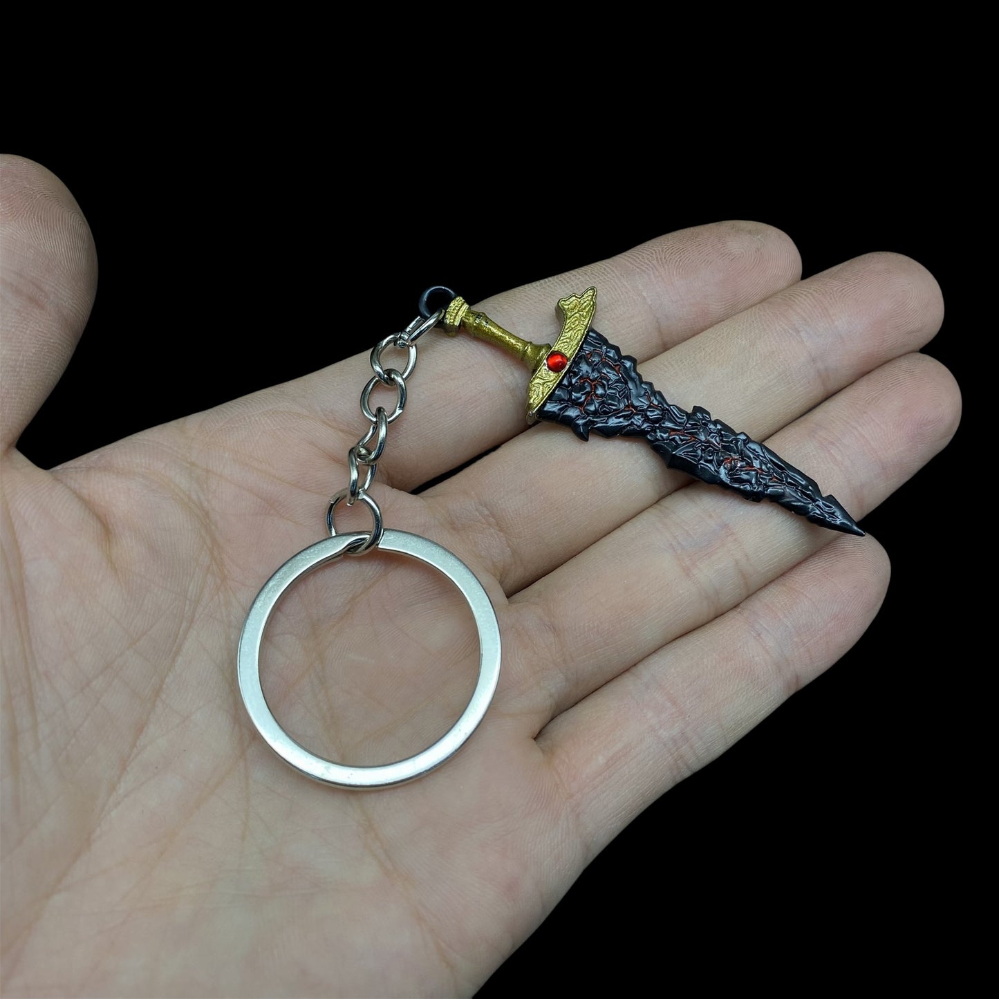 Mini ER Game Sword Metal Keychain Pendant
