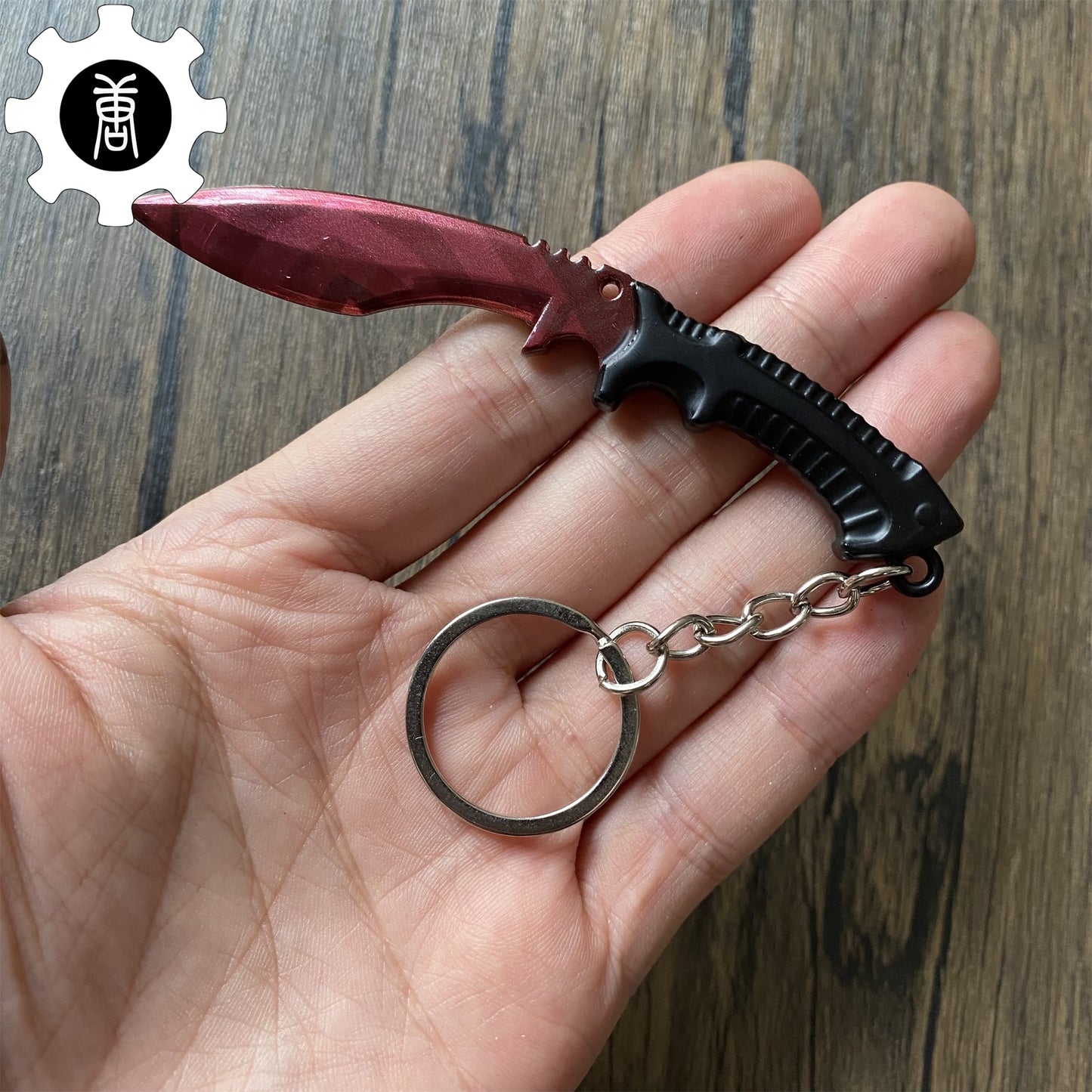 Tiny Kukri Knife Slaughter And Forest DDPAT Skin Keychain
