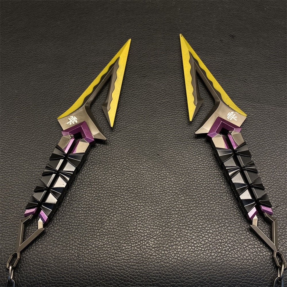 Kuronami No Yaiba Purple Melee Metal Props USA Stock