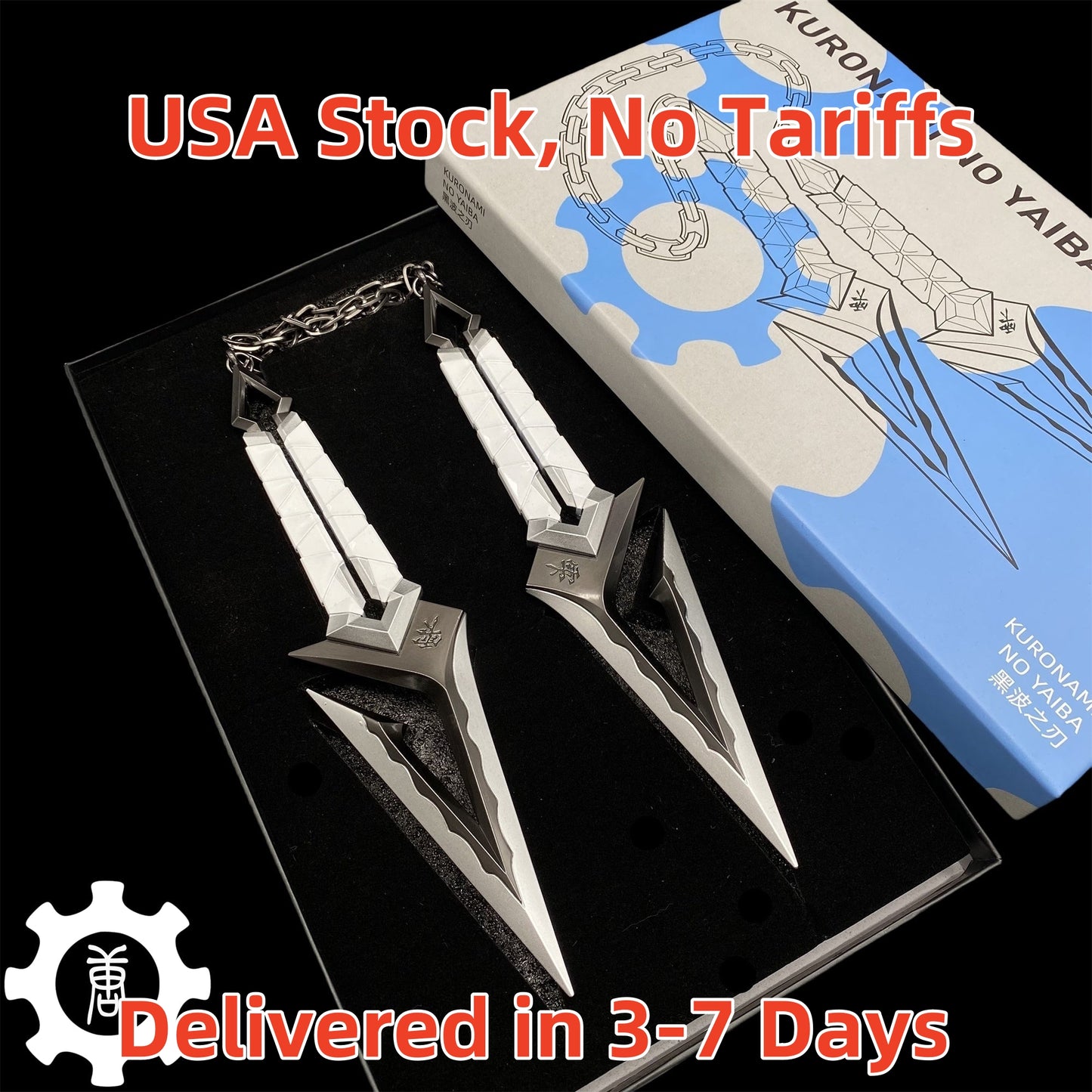 Metal Kuronami no Yaiba Life Size Kuronami Kunai Knife Most Accurate Replica