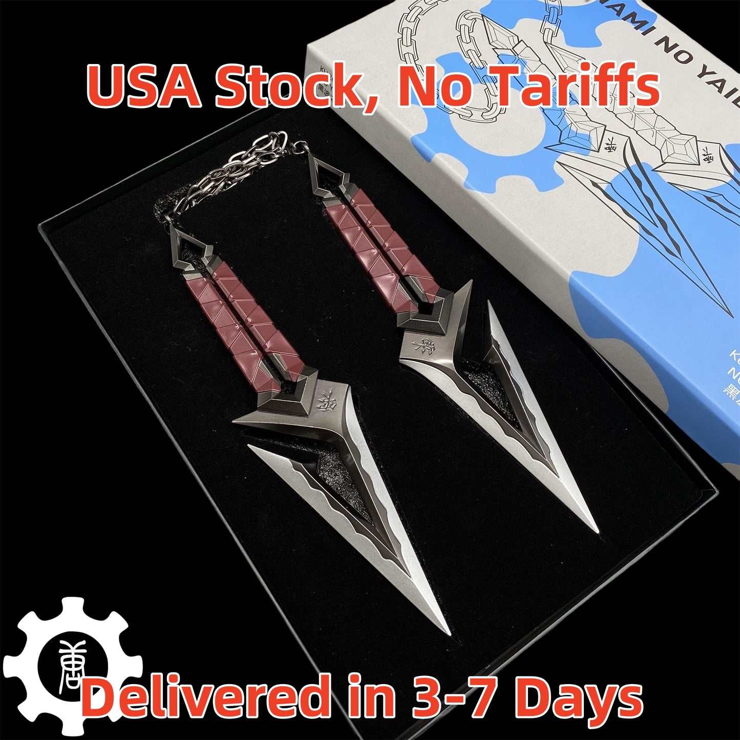 Metal Kuronami no Yaiba Life Size Kuronami Kunai Knife Most Accurate Replica