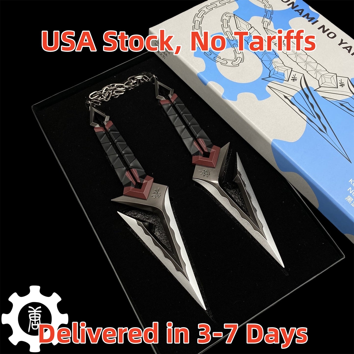 Metal Kuronami no Yaiba Life Size Kuronami Kunai Knife Most Accurate Replica
