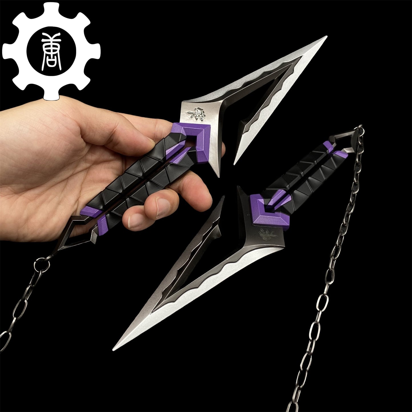 Metal Kuronami no Yaiba Life Size Kuronami Kunai Knife Most Accurate Replica