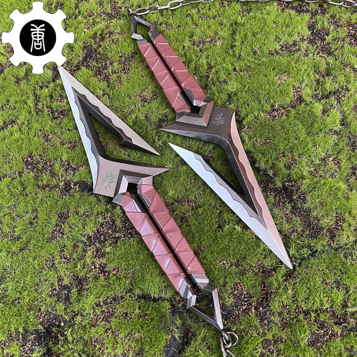 Metal Kuronami no Yaiba Life Size Kuronami Kunai Knife Most Accurate Replica