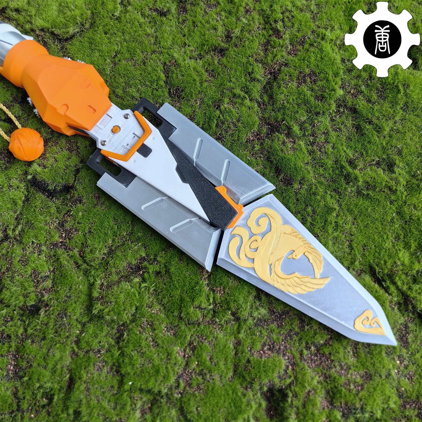 3D Printed Life-Size Valkyrie Heirloom Suzaku Spear Cosplay Prop