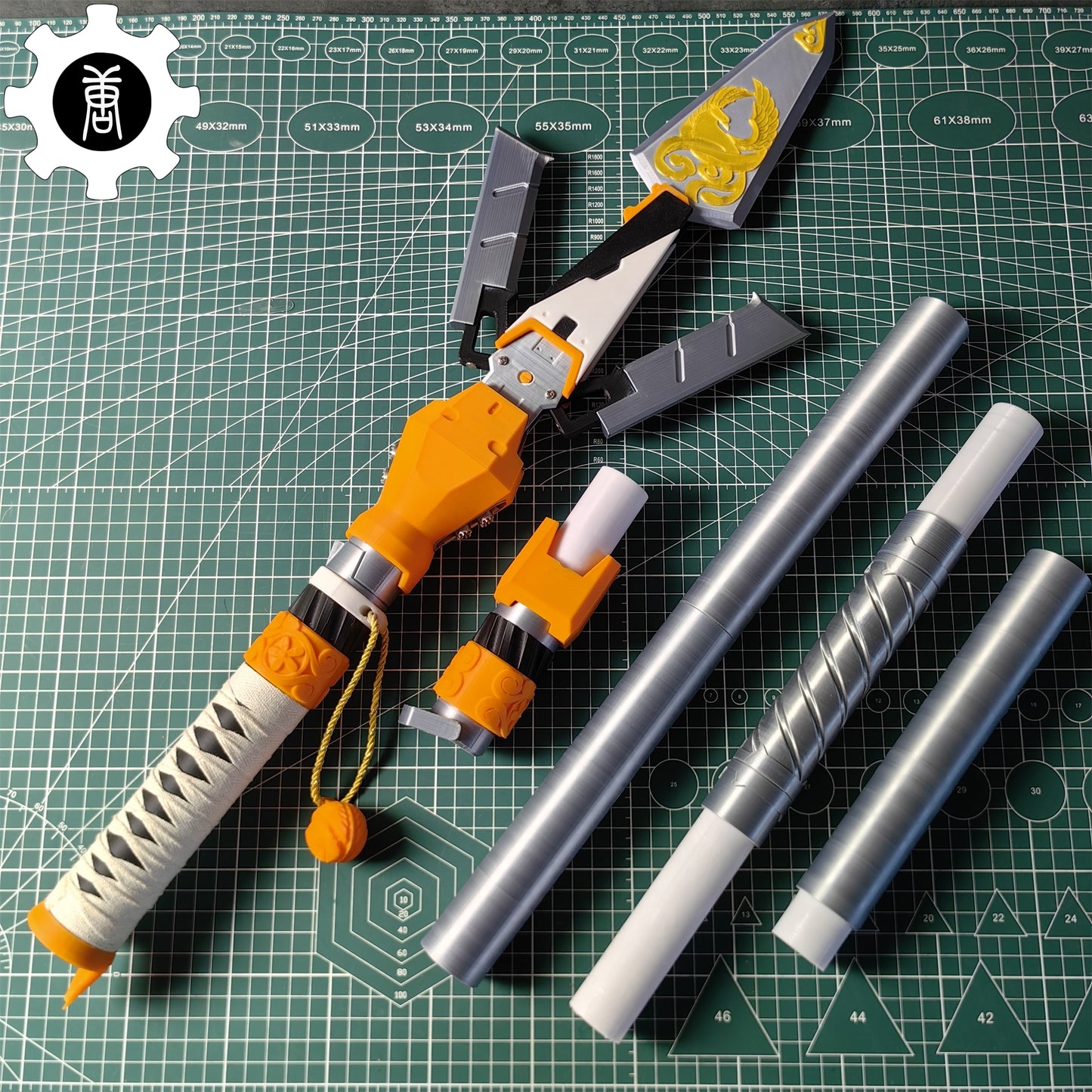 3D Printed Life-Size Valkyrie Heirloom Suzaku Spear Cosplay Prop