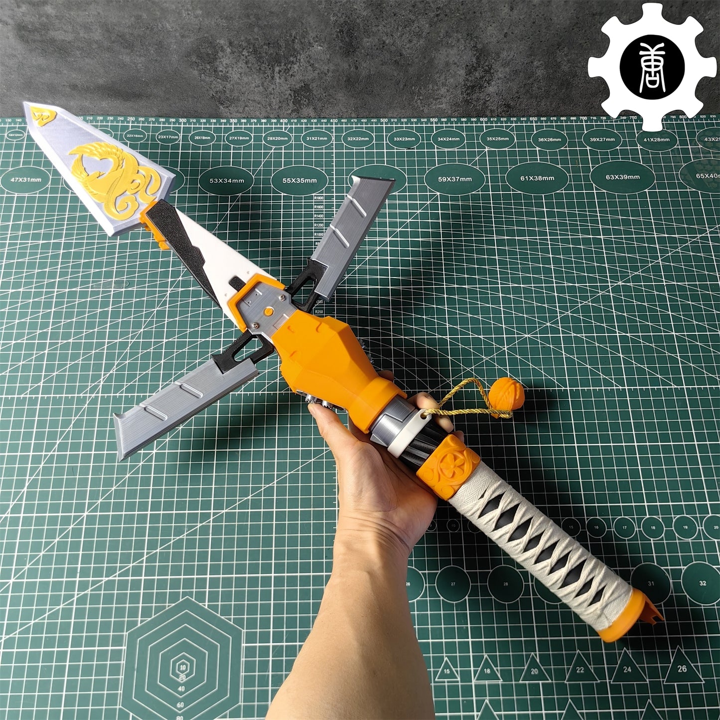 3D Printed Life-Size Valkyrie Heirloom Suzaku Spear Cosplay Prop