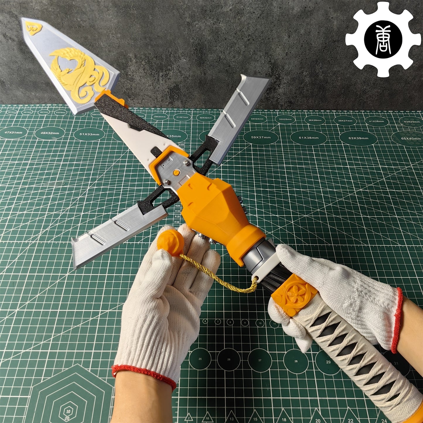 3D Printed Life-Size Valkyrie Heirloom Suzaku Spear Cosplay Prop