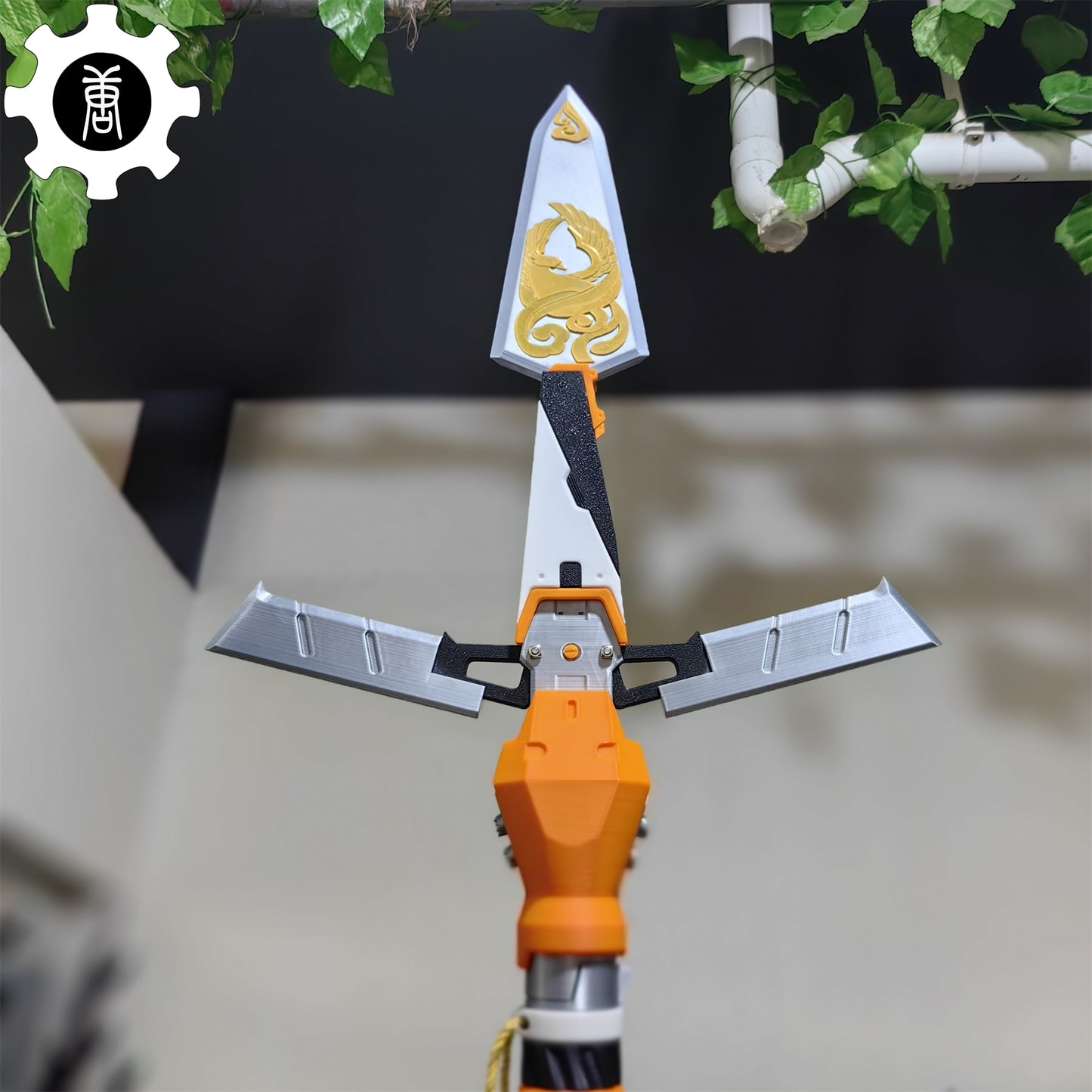 3D Printed Life-Size Valkyrie Heirloom Suzaku Spear Cosplay Prop