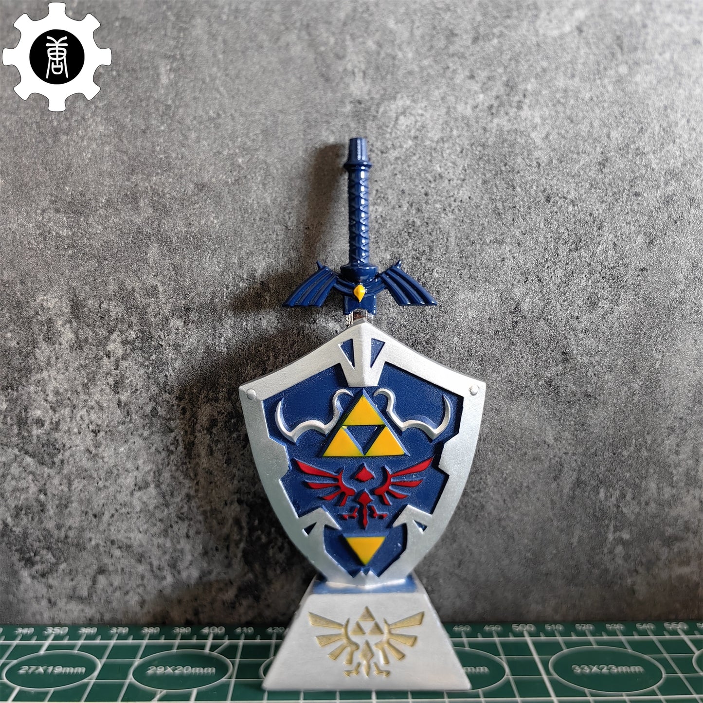 Link Master Sword Hylian Shield Display Art