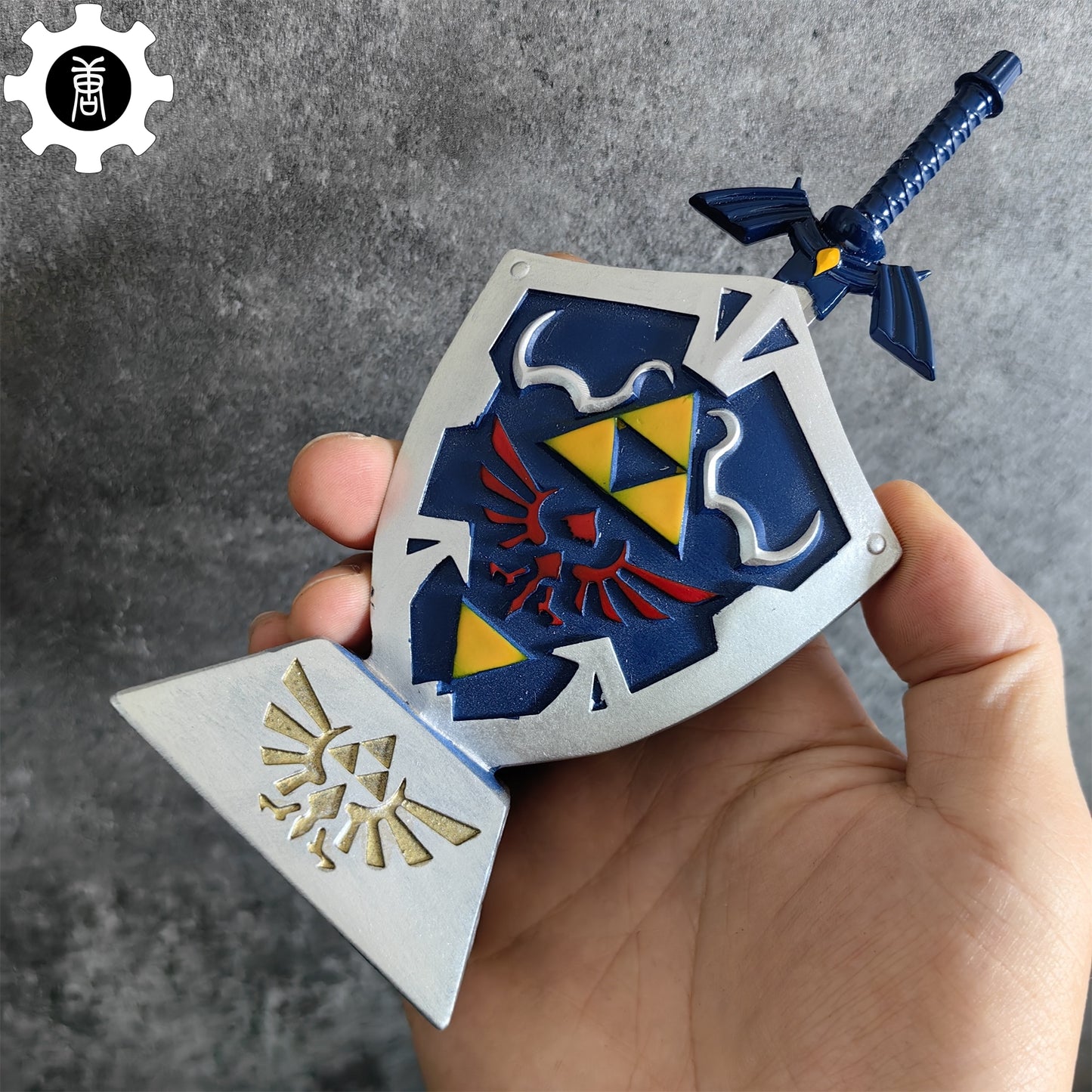 Link Master Sword Hylian Shield Display Art