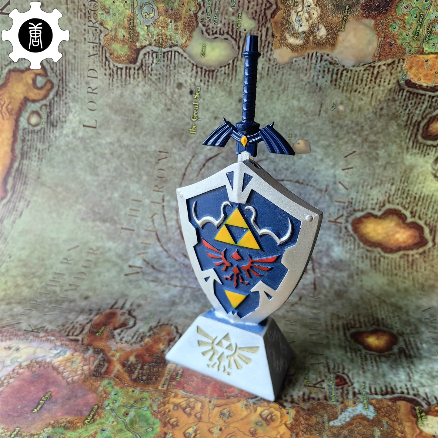 Link Master Sword Hylian Shield Display Art