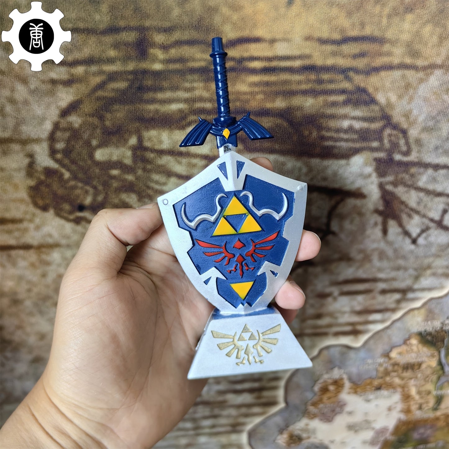 Link Master Sword Hylian Shield Display Art
