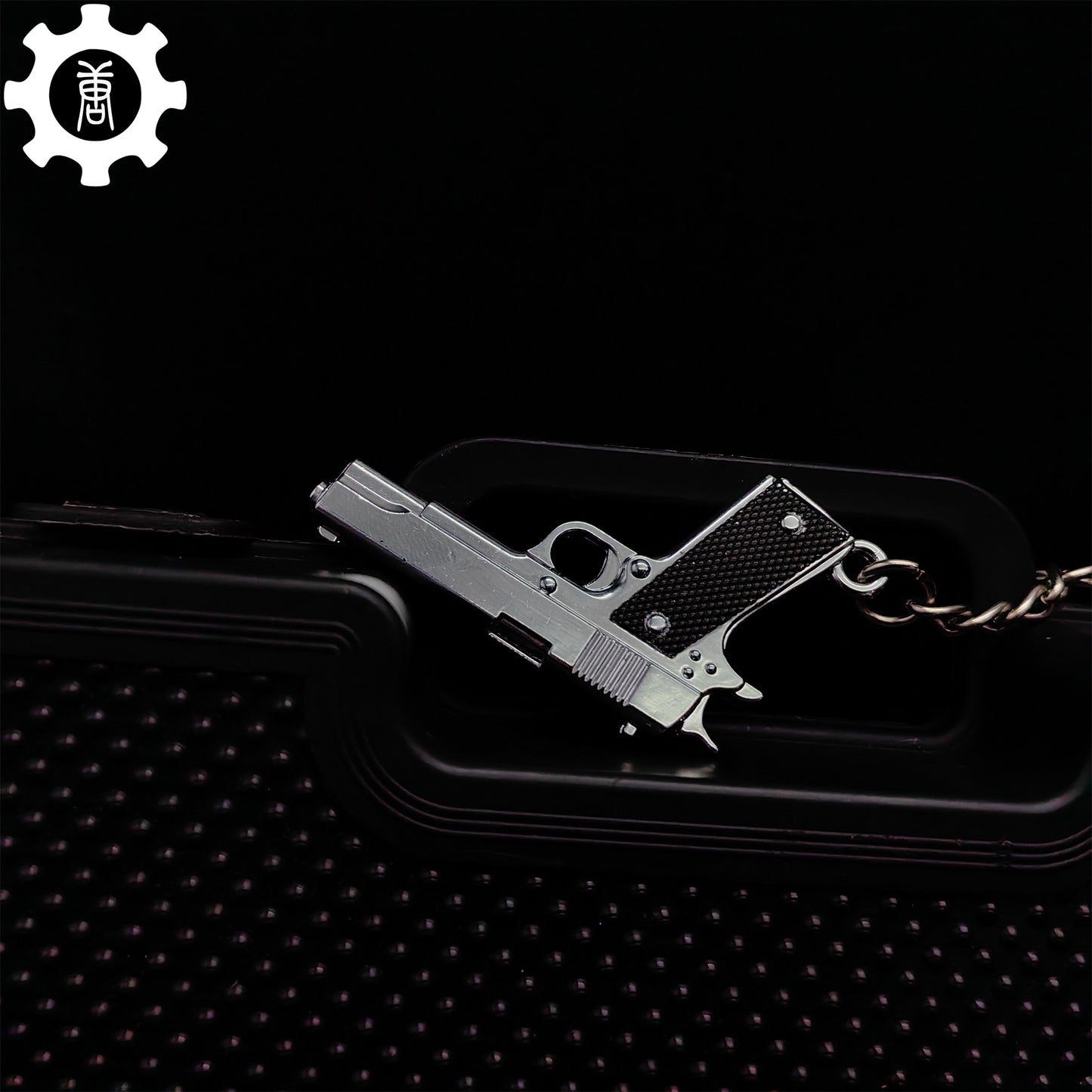 12 In 1 Metal World Famous Pistol Revolver Gun Keychain
