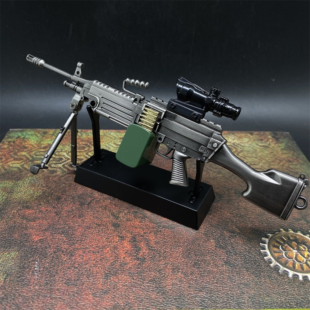 M249 Metal Miniature Gun Model 16.5CM/6.5"