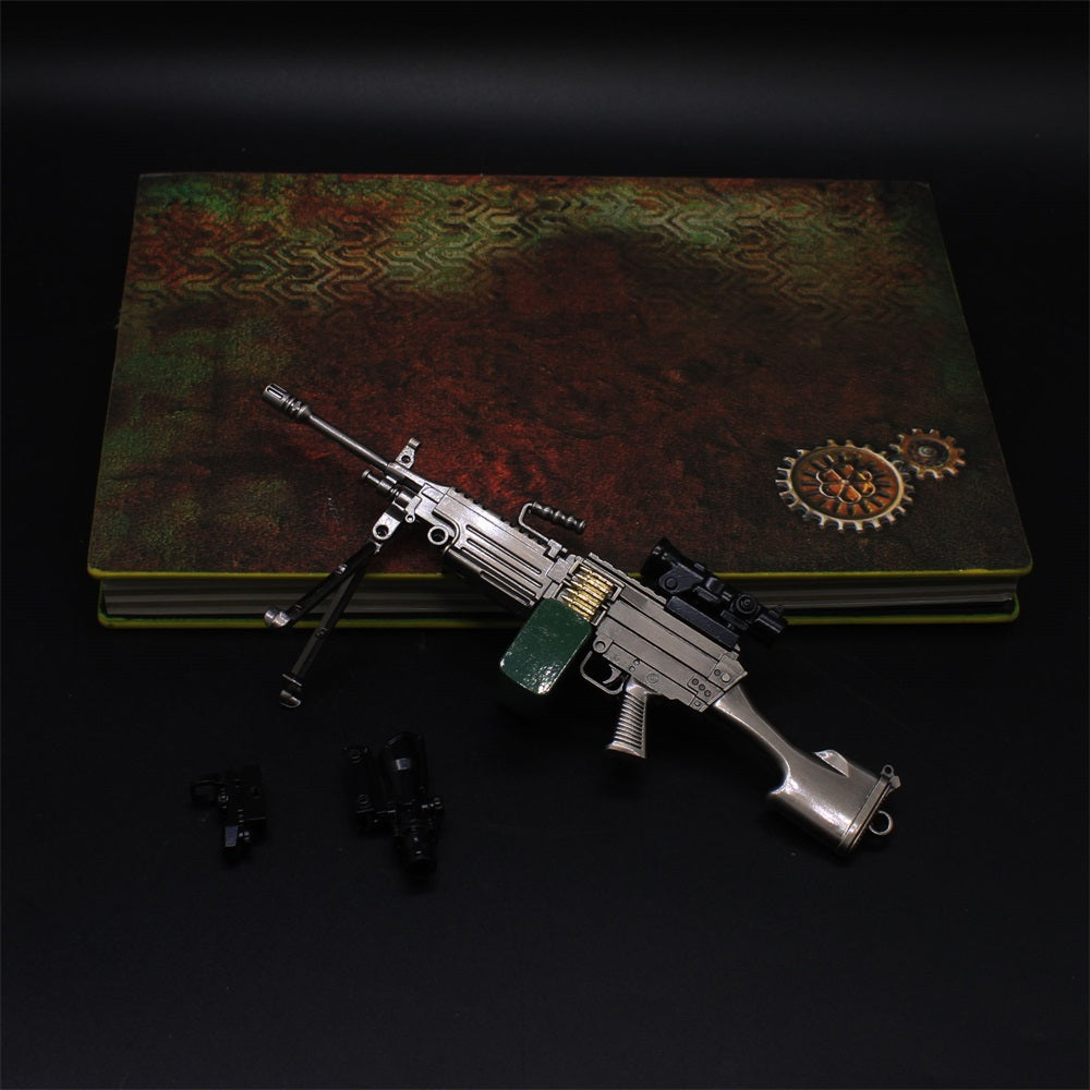 M249 Metal Miniature Gun Model 16.5CM/6.5"
